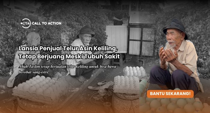 Bantu Perjuangan Lansia Tukang Jual Telur Keliling!