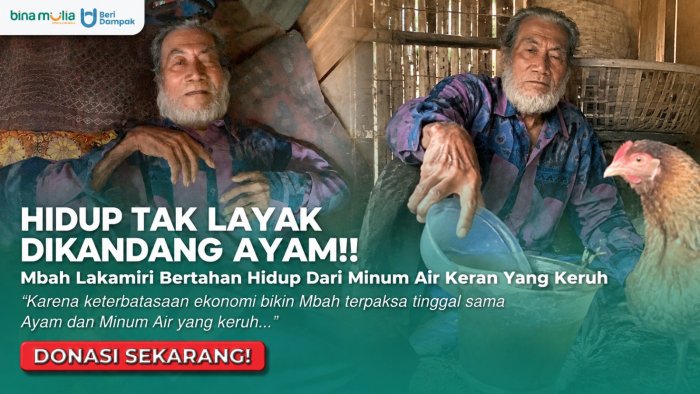 SEBATANGKARA DAN TINGGAL DENGAN AYAM!! Bantu Mbah Lakamiri Untuk Hidup Lebih Layak