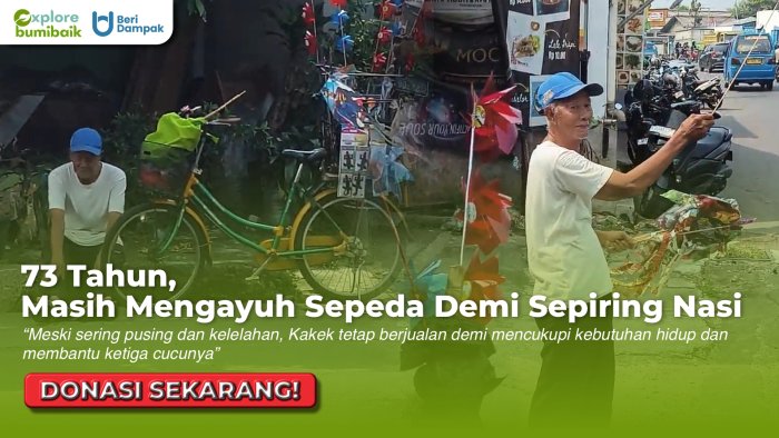 Keliling Hingga Pingsan Dijalan, Bantu Lansia Penjual Mainan Berjuang Demi Sekolahkan Cucu