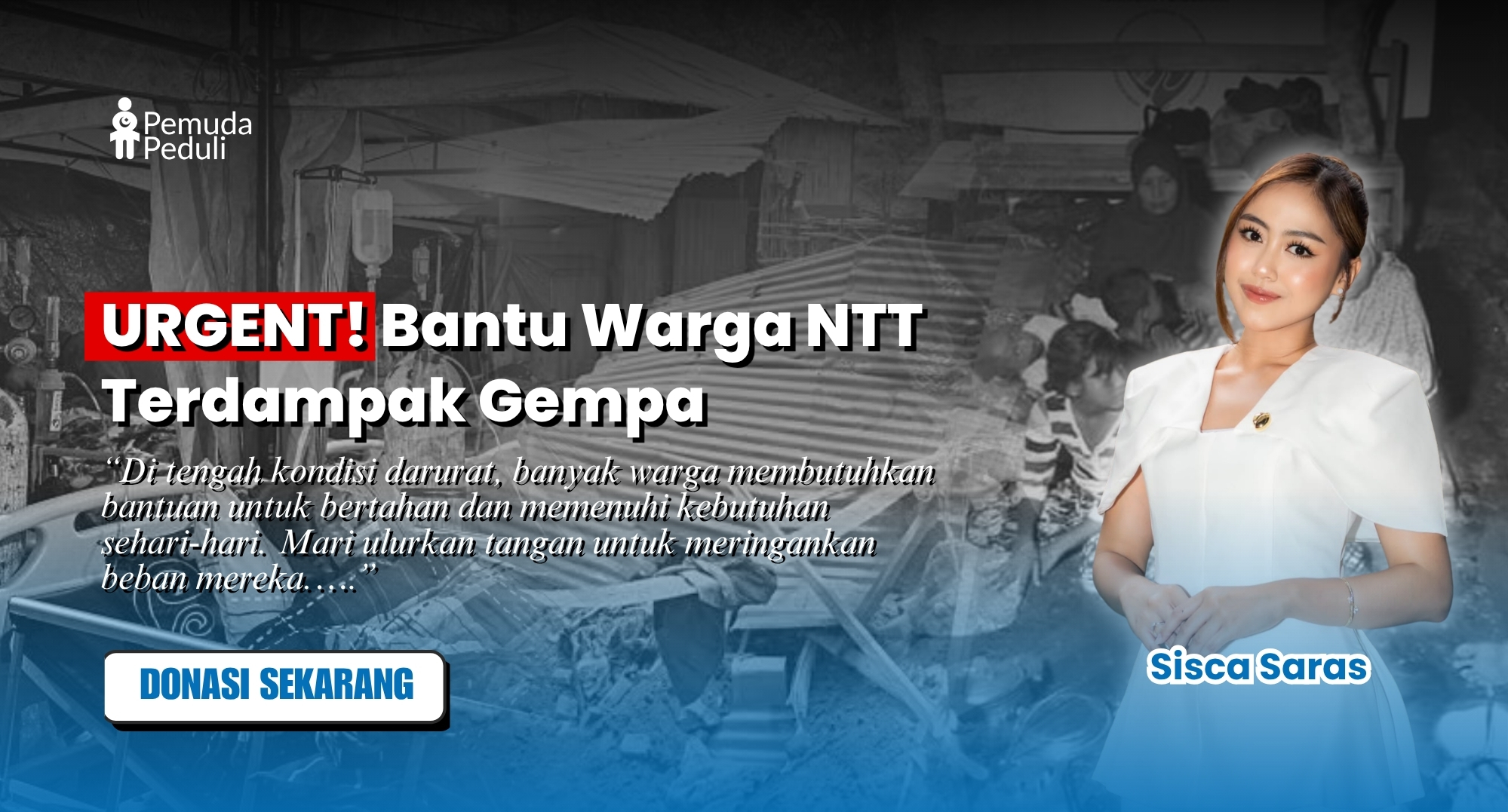 URGENT GEMPA NTT! Bantu Korban Bencana Bersama Sisca Saras