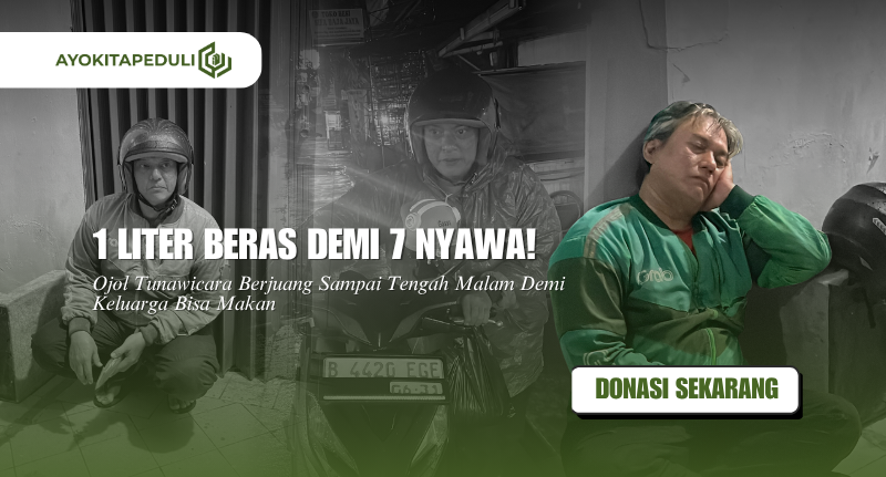 ISTRI TUNARUNGU, IBU SAKIT, ANAK MASIH SEKOLAH! Bantu Juang Ojol Tunawicara Demi Hidupi Keluarga