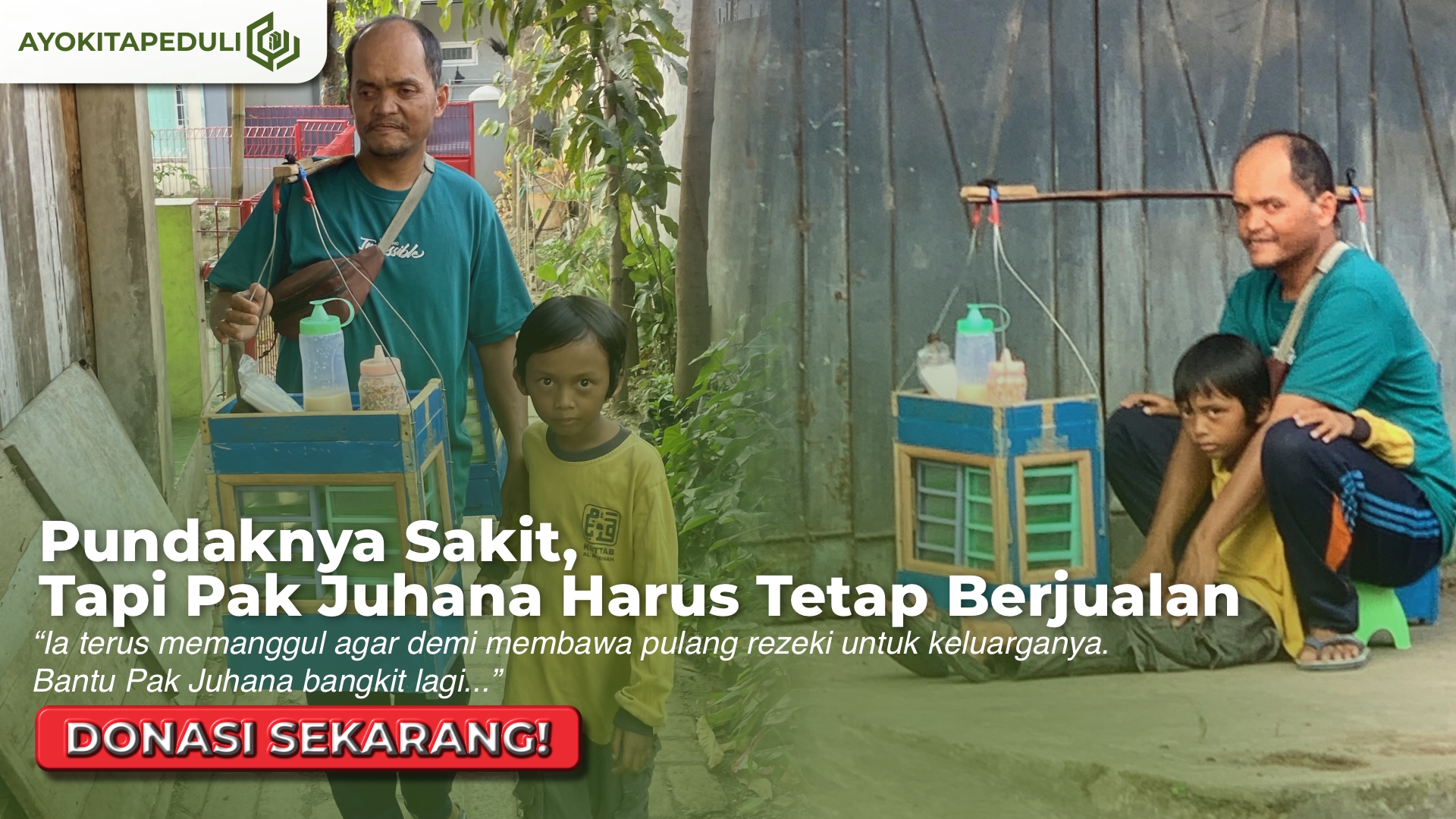 Pak Juhana Dan Anak Nya Berjuang Mencari Nafkah, Dari Jualan Jelly Yang Susah Lakunya!