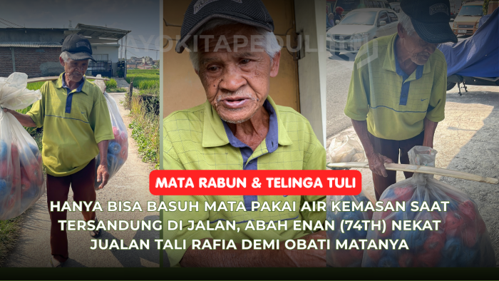 Juang Abah Enan Jual Rafia Demi Menyambung Hidup