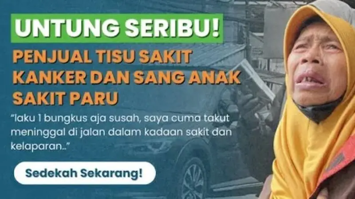 Juang Ibu Penjual Tisu Sakit Kanker Keliling Dengan Upah 2000 Demi Bertahan Hidup!