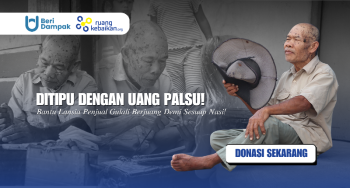DEMI SESUAP NASI! Lansia 74 Tahun ini Paksakan Berjualan Gulali Meski Upah Hanya 2RIBU!!