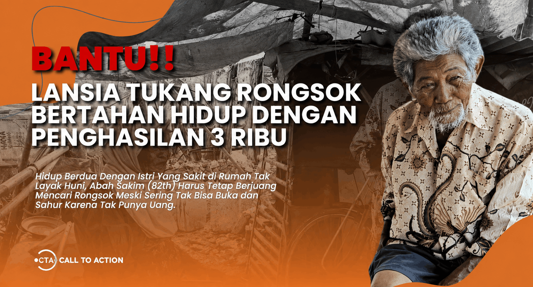 Bantu Abah Sakim Rawat Istri Dari Hasil Merongsok