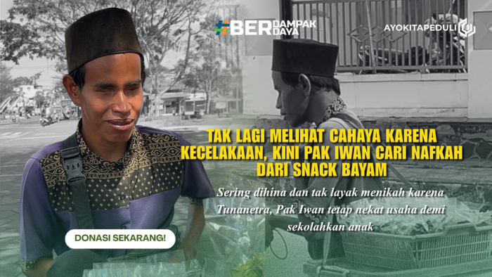 JUAL BAYAM CRISPY MESKI TAK BISA MELIHAT, BANTU PAK IKIN SEKARANG