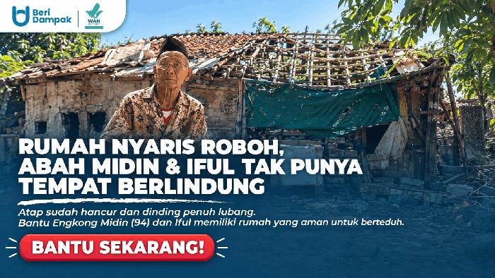 Rumah Nyaris Ambruk, Lansia 94 thn Ini Berjuang Demi Cucunya Agar Tak Putus Sekolah