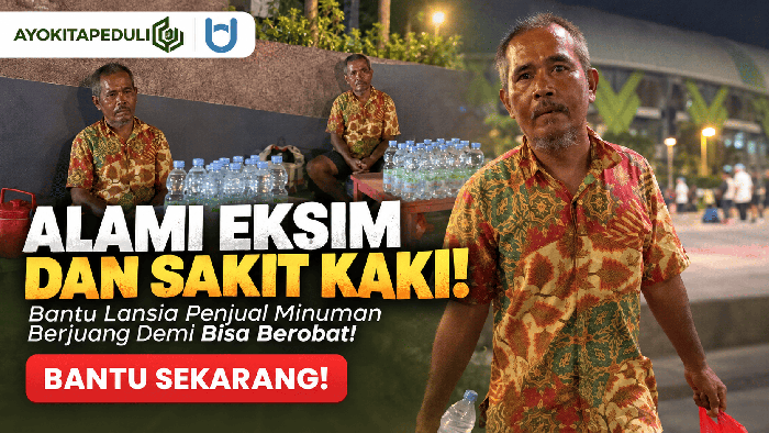 KULIT DIGARUK HINGGA BERDARAH! Bantu Lansia Penjual Minuman Berjuang Demi Pengobatan!!