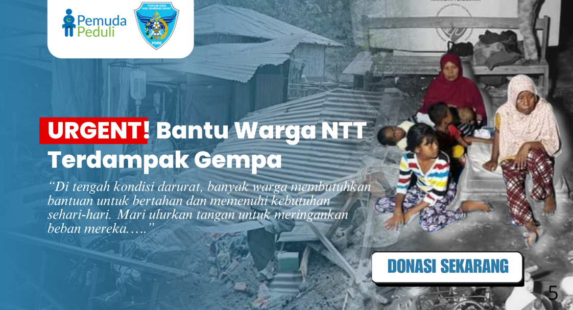 NTT BUTUH BANTUAN!!! Bersama Bantu Masyarakat Terdampak Bencana