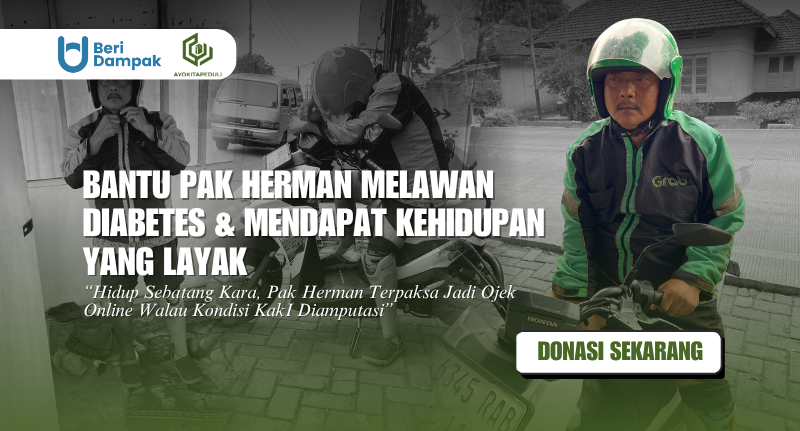 HIDUP SEBATANG KARA! Pak Herman Harus Berjuang Sendirian Melawan Penyakit Diabetes, Jantung, dan Ginjal