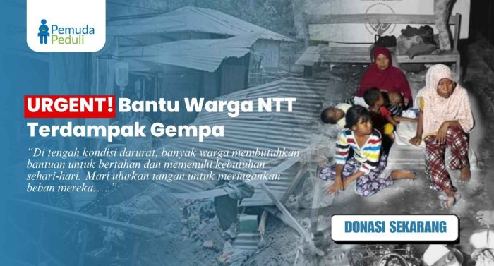 Bersama Aul Bantu Warga Terdampak Gempa di NTT