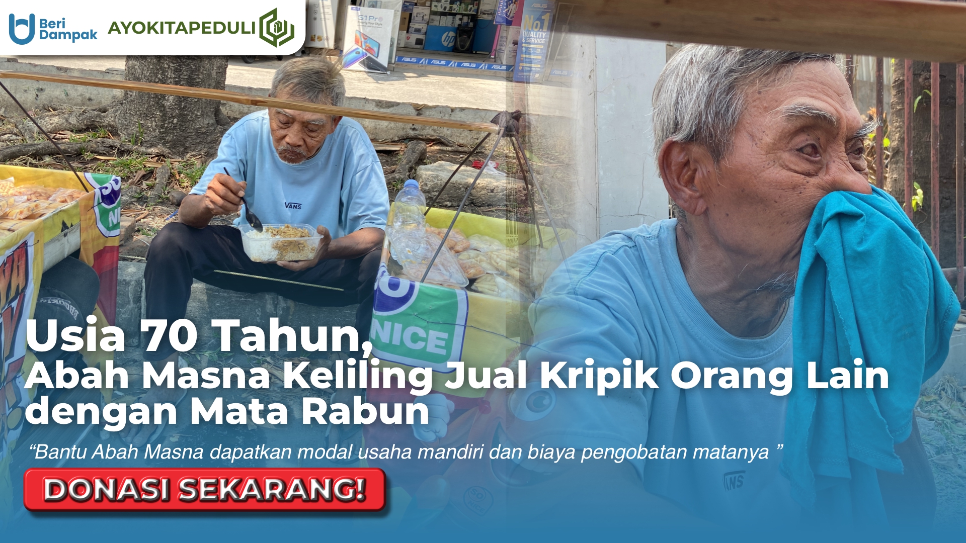 RIKIH DAN MAKSAIN PIKUL BEBAN 20 KG, BANTU ABAH MASNA HIDUP LAYAK