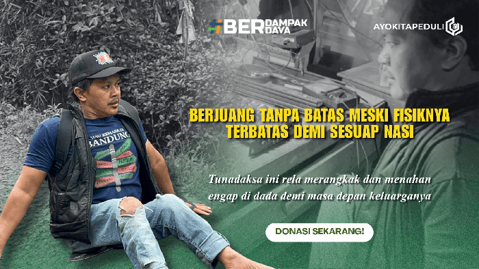 Juang Disabilitas Penjual Jasa Service Demi Nafkahi 2 Anak