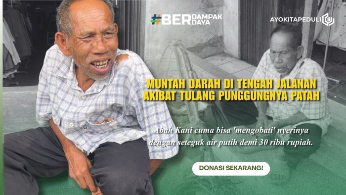 Punggung Bengkok?! Abah Kani Tetap Berjualan Sayur Demi Sesuap Nasi
