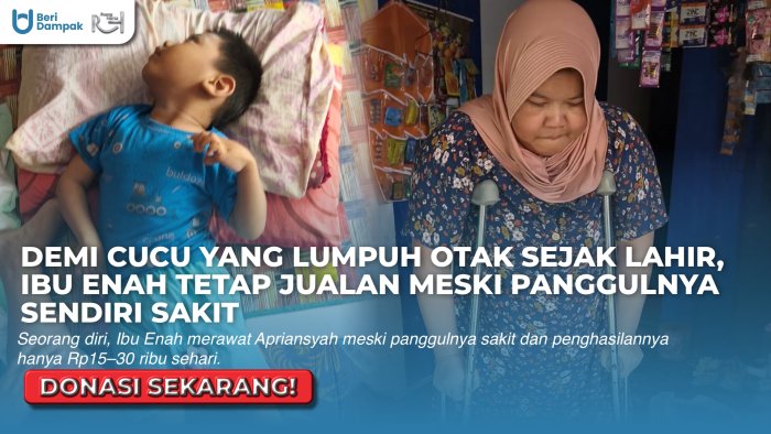 AYAH PERGI SANG IBU JADI ART DI LUAR KOTA, BANTU APRIANSYAH BERJUANG DEMI SEMBUH!