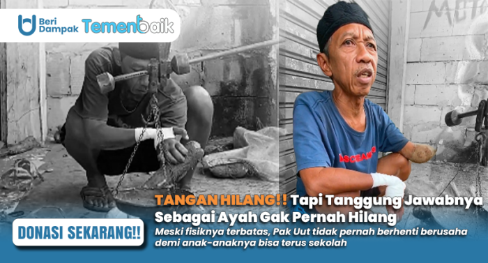 Tangan Putus Akibat Kecelakaan Kerja, Kini Abah Uut Berjuang Jualan Singkong Demi Bertahan Hidup !