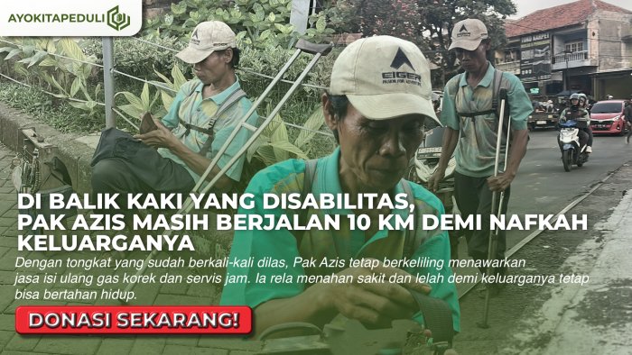 Hidup Penuh Hinaan! Bantu Penjual Korek Disabilitas Hidup layak