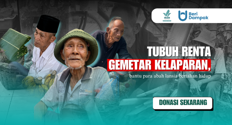 TEGAKAH KITA BIARKAN LANSIA RENTA, gemetar menahan lapar di jalanan?