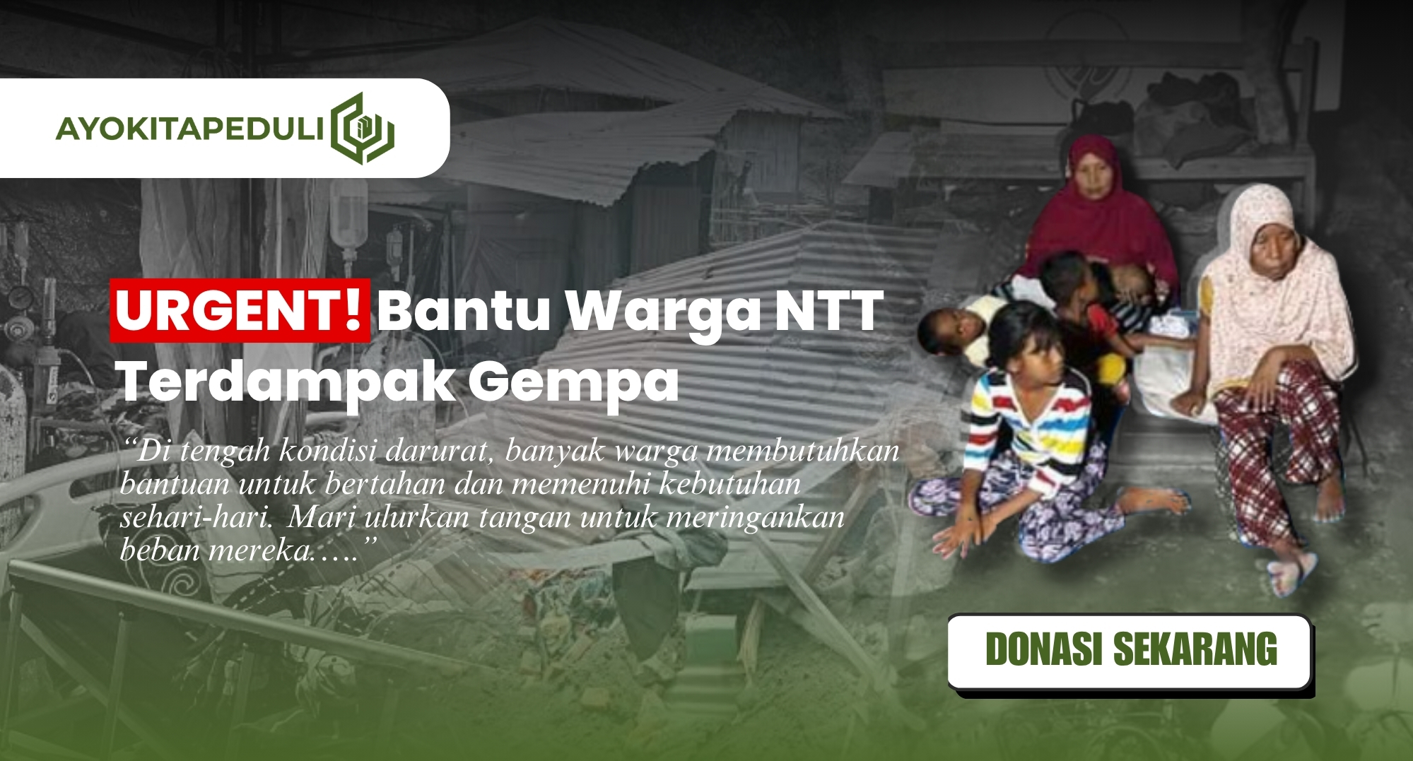 Darurat! Warga Terdampak Gempa di NTT Butuh Bantuan Segera