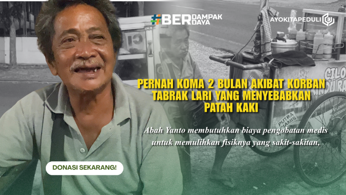 Juang Abah Yanto Bertahan Sebatangkara Dari Jual Cilok