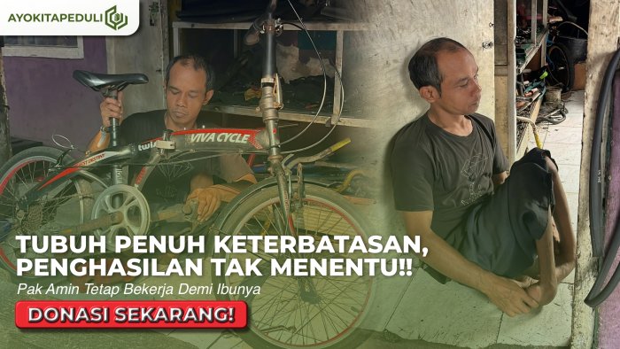 Seharian kerja kadang tak dapat uang, pak amin tetap bertahan demi ibu yang sakit