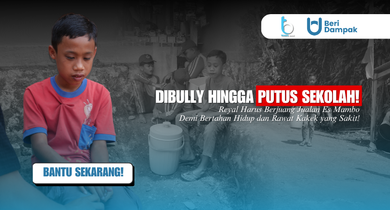 PUTUS SEKOLAH AKIBAT DIBULLY, anak yatim 12 tahun jualan es mambo.