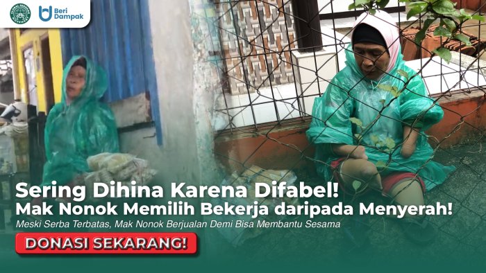 Bantu Mak Nonok Disabilitas Berjuang Sendirian Dengan Jualan Kerupuk!!