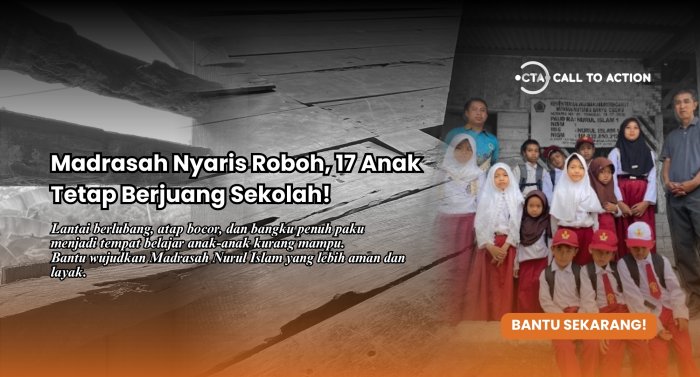 Bangunan Hampir Roboh! Bantu Madrasah Ini Tetap Bertahan!