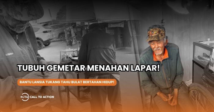 Kaki Tak Lagi Kuat, Tapi Abah Wahidin Tetap Keliling Jualan Tahu Bulat