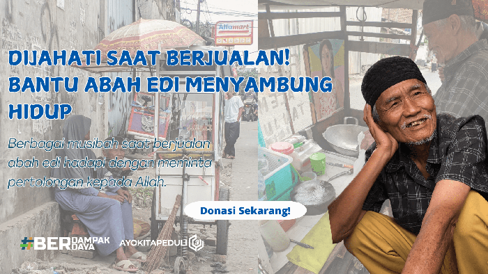 Juang Abah Edi Jualan Pempek Dengan Pedengaran dan Penglihatannya Berkurang