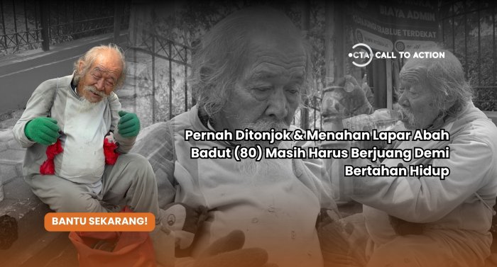 Nahan Lapar Abah Endang (80) Terpaksa Memakai Kostum 20kg Keliling di jalanan