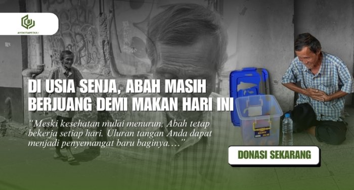 Bantu Abah Anang Memiliki Usaha Donat Sendiri & Hidup Layak di Usia Renta